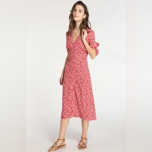 Rouje NWOT Laura Dress in Red Floral - FR 34